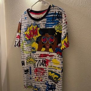 Encrypted Men’s Size Small S Graphic Spanish Comic T-Shirt Top NWT New Ret $40 W